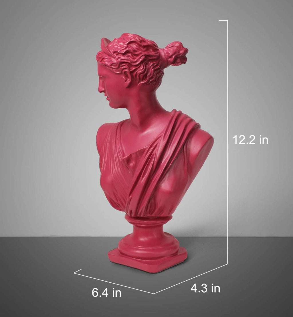 Greek Statue of Diana Goddess - Classic Roman Head Bust Greek Mythology Figurine Sculpture