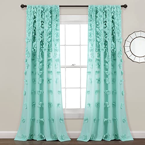 Charming Handmade Bow Details - Elegant Light Filtering Curtains