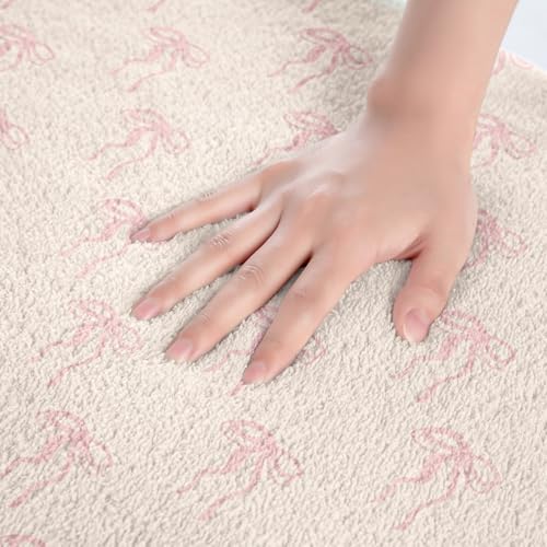 Kawaii Ribbon Bow 20"X32" Bath Mat Non Slip