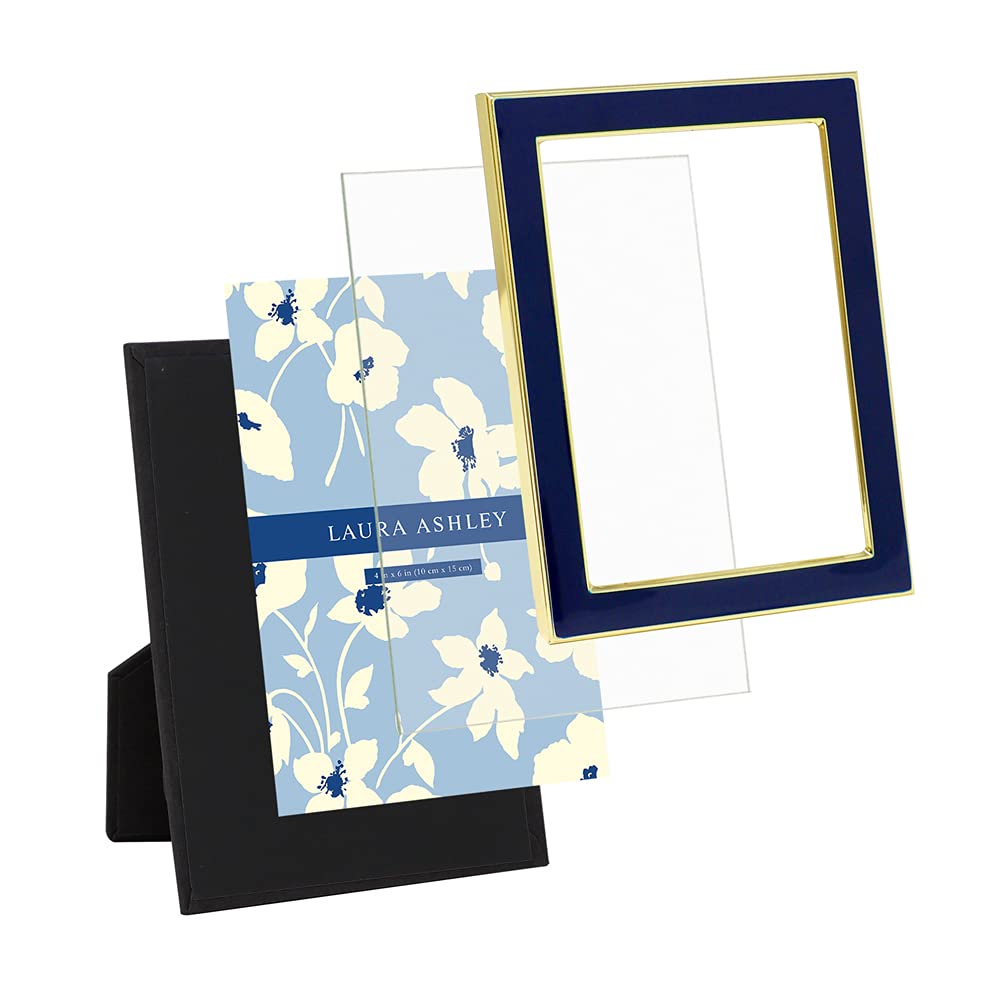 Enamel Picture Frame - Metal Edge with Easel, for Countertop, Counterspace, Tabletop Display, Bookshelf, Desk, Wall Décor, Photo Gallery