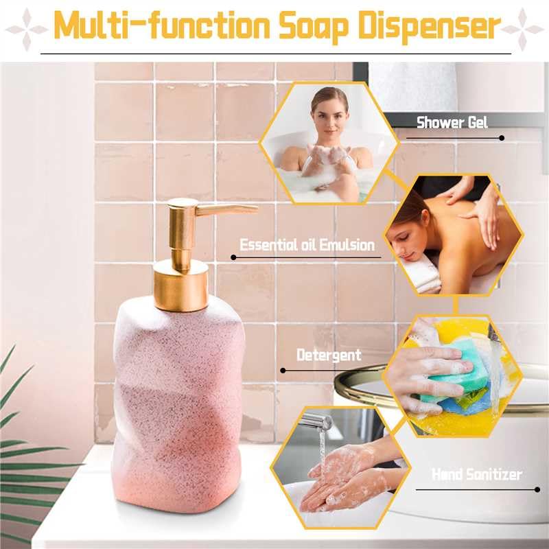 Ceramic Bathroom Accessories Set, Soap Dispenser, Toothbrush Holders, Tumbler, Soap Dish