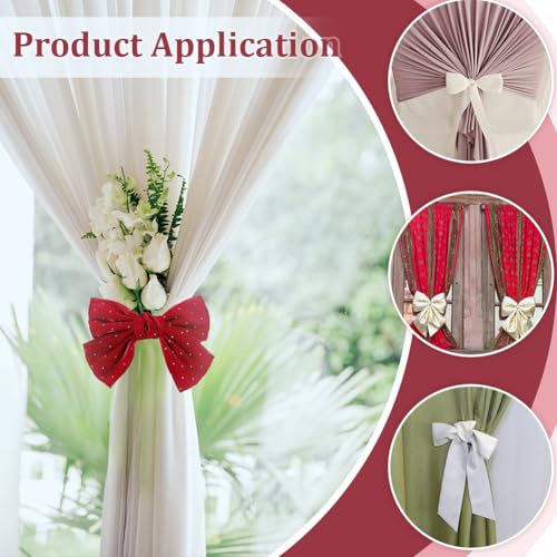 Sweet Curtain Bowknot Ties s Buckles Drapery Tie Backs for Home Drapes Sheers Decoration