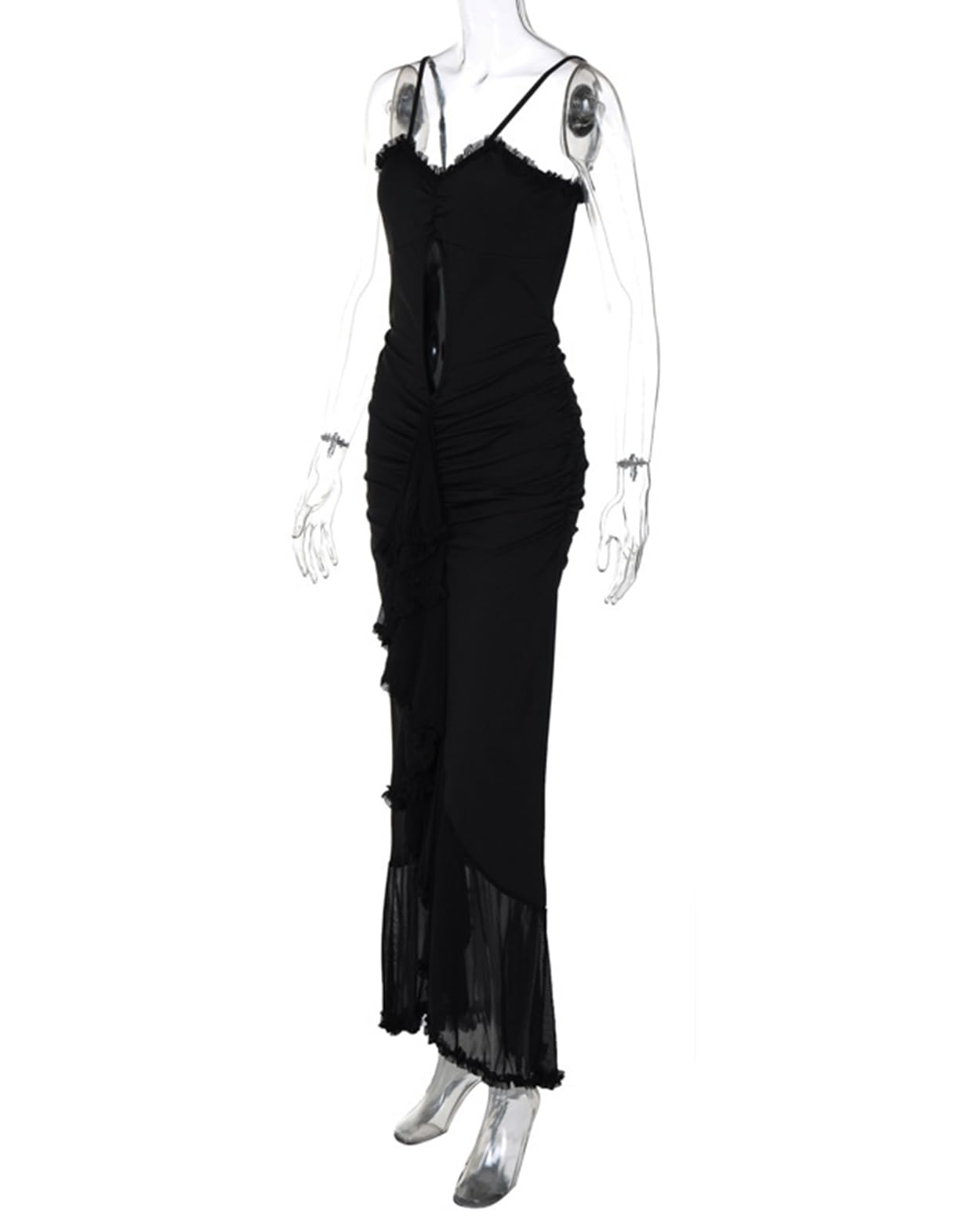 Women's Strap Ruffle Casual Summer Dress