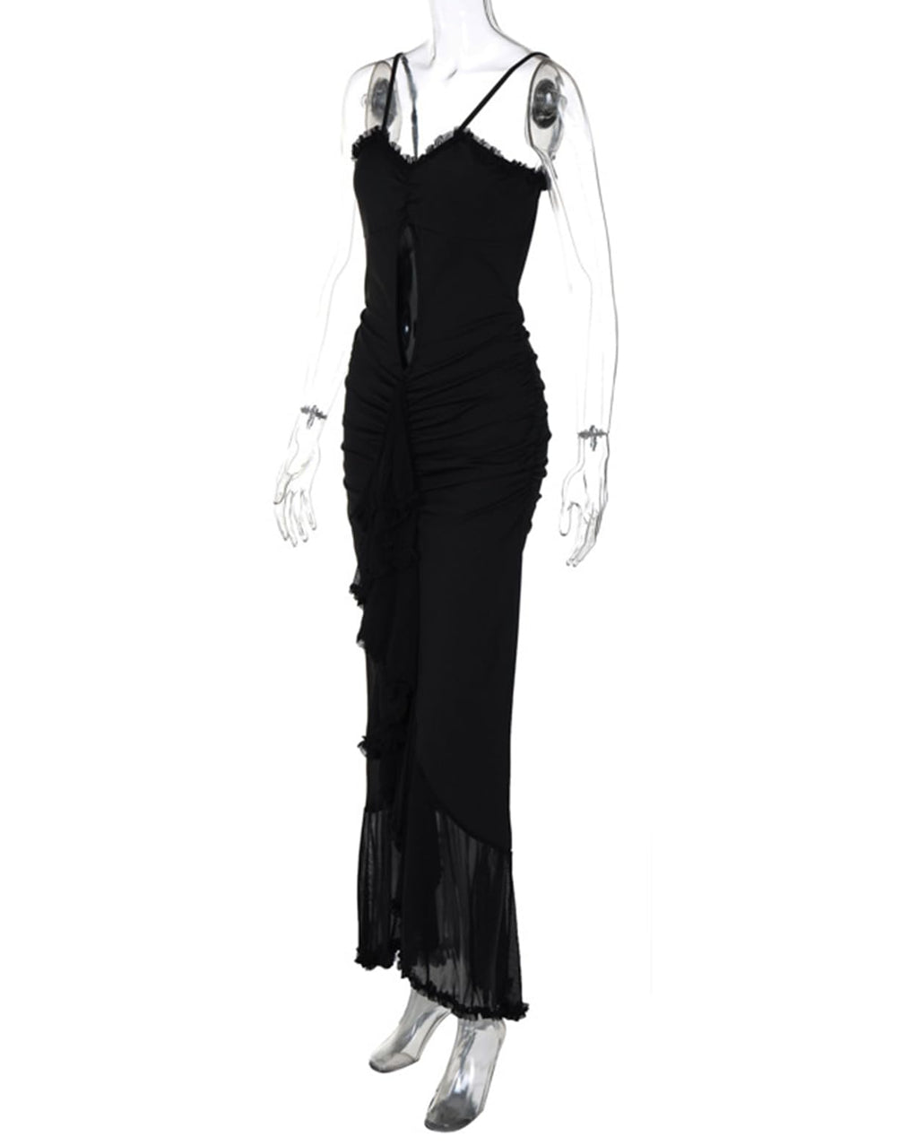 Women's Strap Ruffle Casual Summer Dress