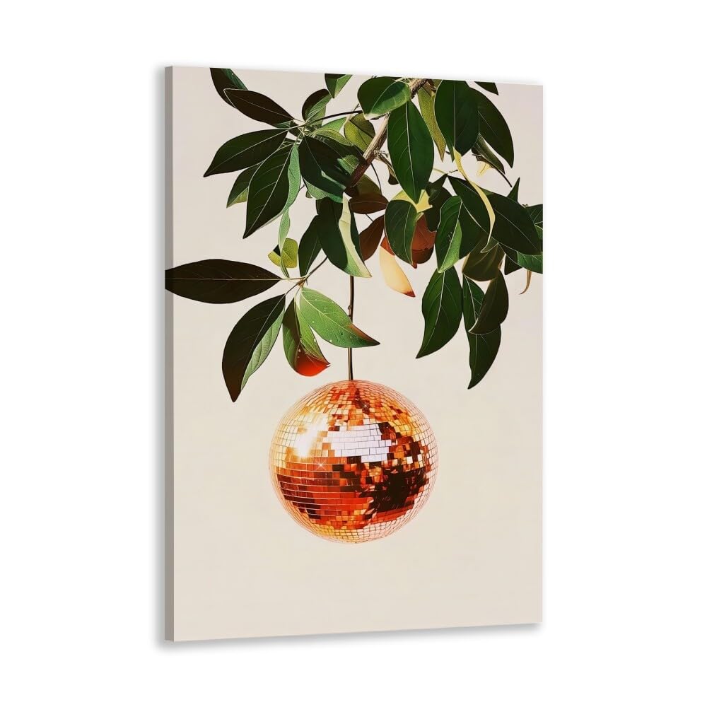 Disco Ball Fruits Canvas Print â€?Trendy Glam Wall Art