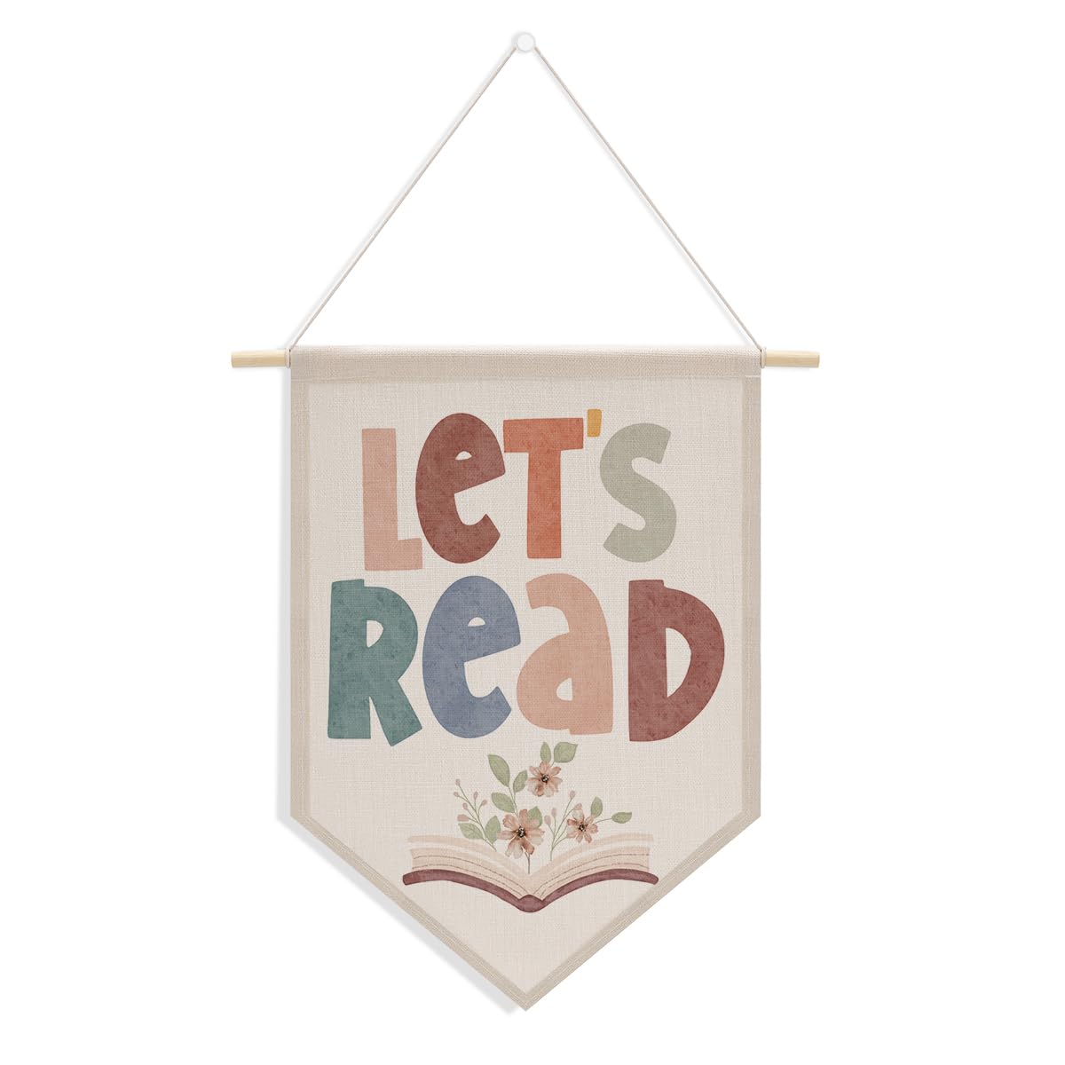 Preppy Positive Affirmations Wall Hanging Pennant Flag â€?Aesthetic Decor for Classroom, Bedroom, or Home