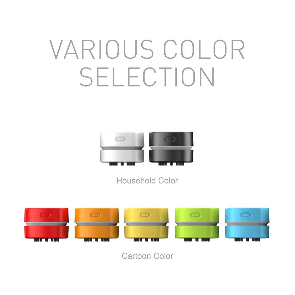 Desktop Vacuum Cleaner, Mini Table dust Sweeper Energy Saving, High Endurance up to 400 mins, Cordless & 360º Rotatable for Cleaning