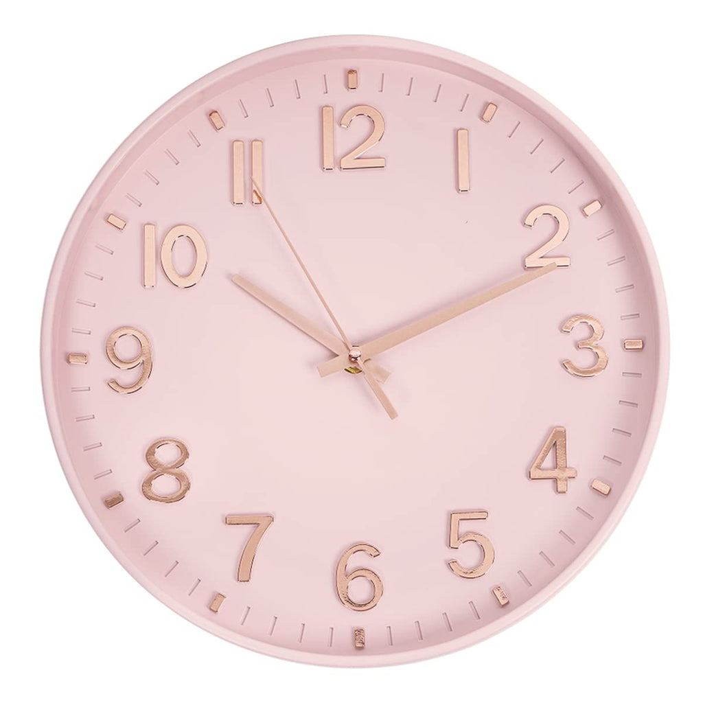 Wall Clocks Battery Operated - 12 inch Silent Non Ticking Modern