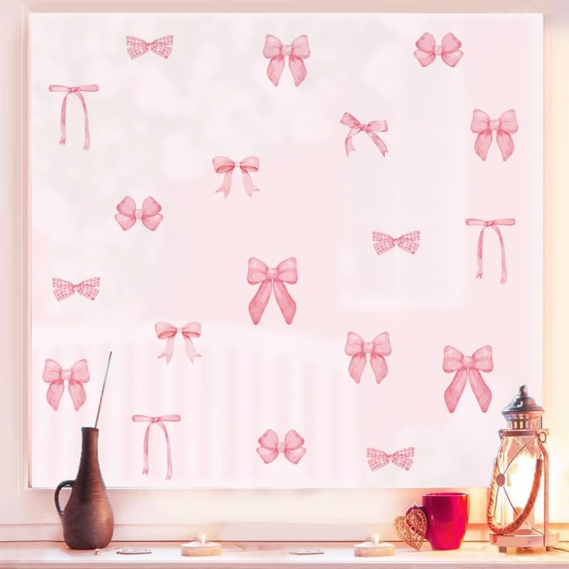 Stickers Peel and Stick Coquette Pink Decals 12 Sheets