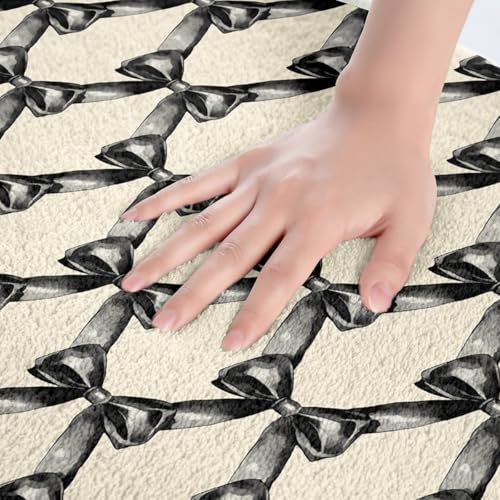 Kawaii Ribbon Bow 20"X32" Bath Mat Non Slip