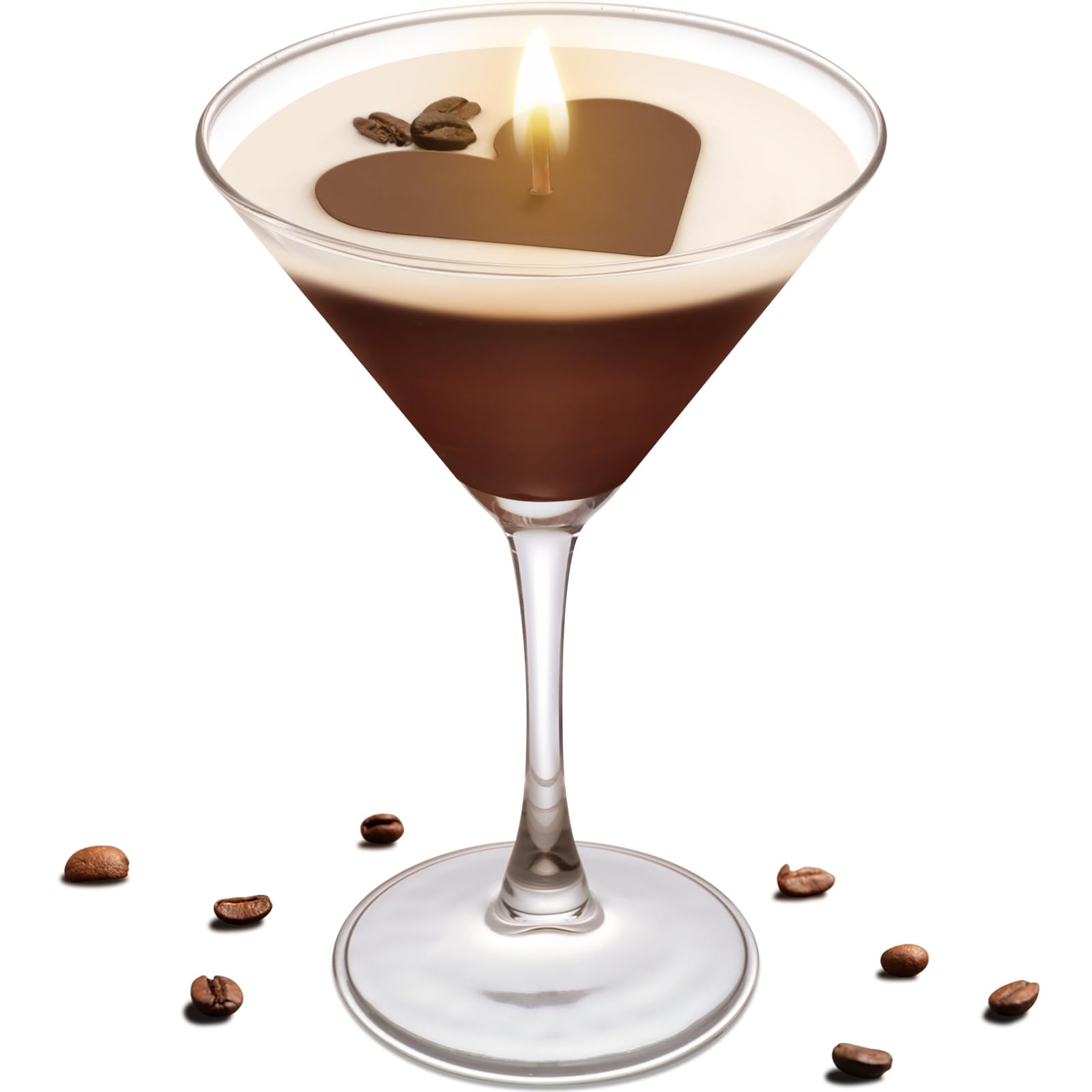 Chocolate Espresso Martini Candle â€?Scented Soy Wax Candle with Coffee & Cocoa Aromas, Long-Lasting 40H Burn Time