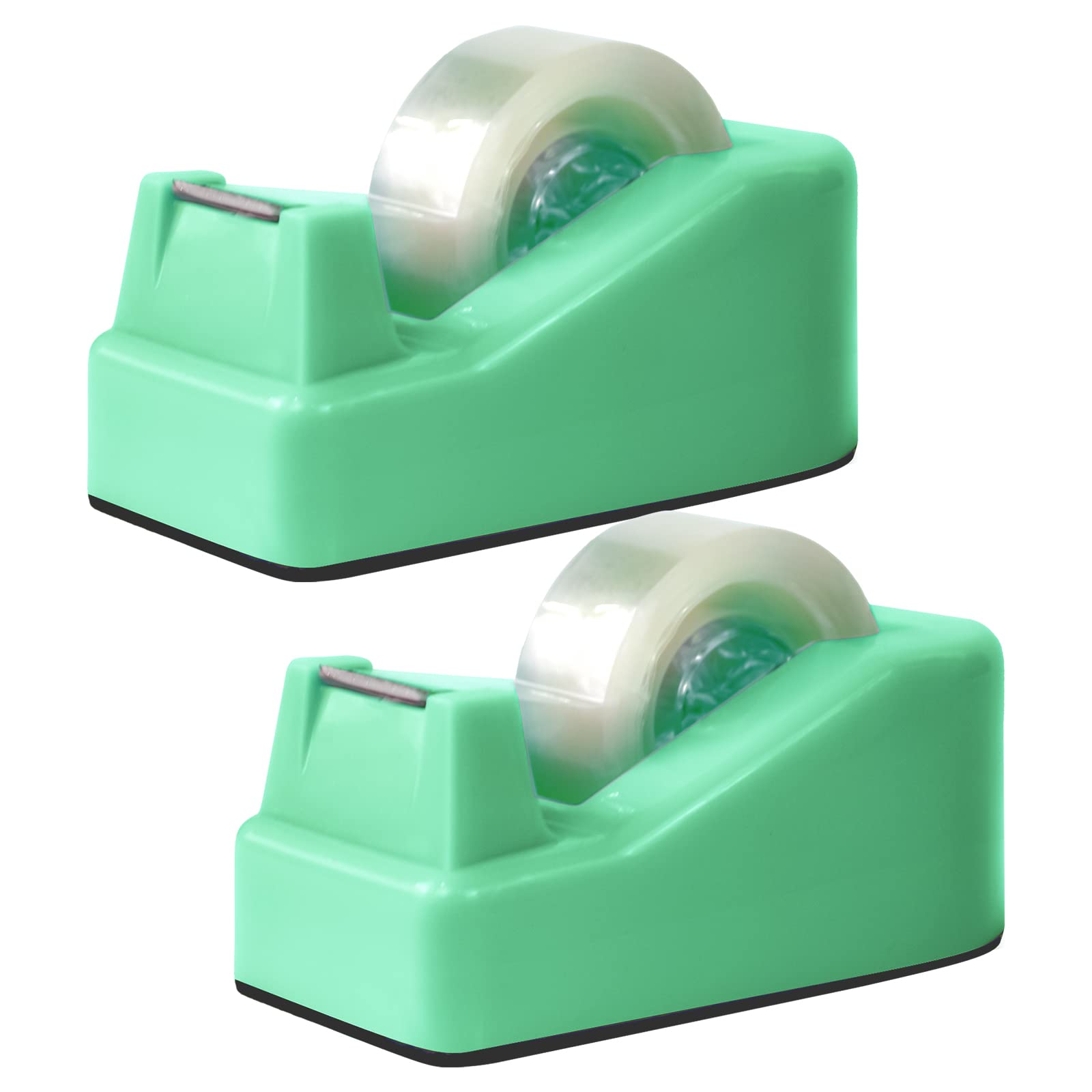 Desktop Tape Dispenser Adhesive Roll Holder with Weighted Nonskid Base, 1Pcs (Tape not Included)