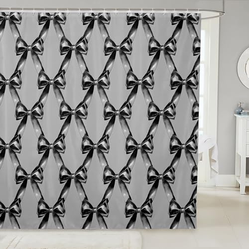 Kawaii Ribbon Bow 72" Wx72 L Shower Curtain