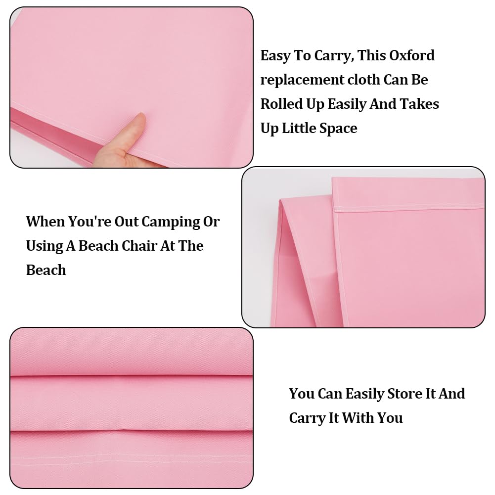 Cute 1pcs Beach Sling Chair Replacement Lawn Chair Webbing Chair Oxford Cloth 435 * 1165mm Outdoor Patio Foldable Chaise Lounge Chair Fabric