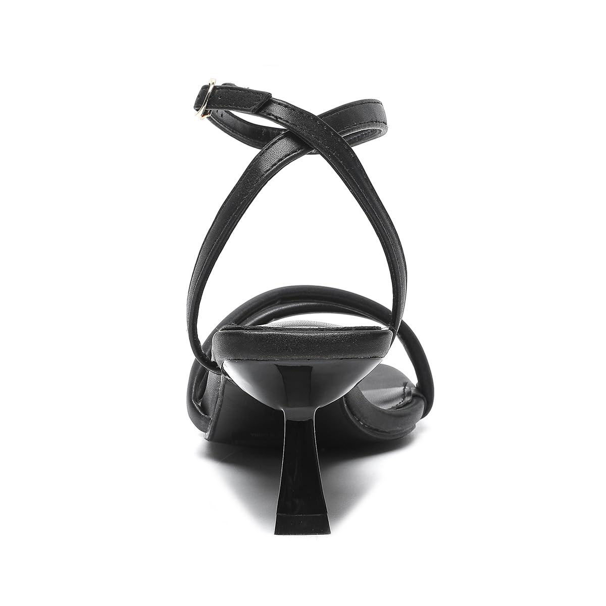 Women 2.5 Inch Kitten Heels Two Strap Shoes