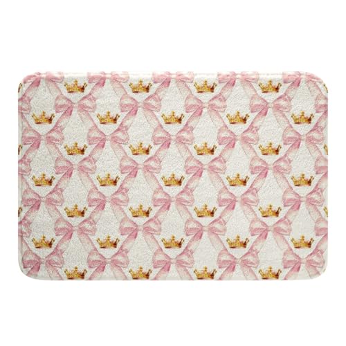 Kawaii Ribbon Bow 20"X32" Bath Mat Non Slip