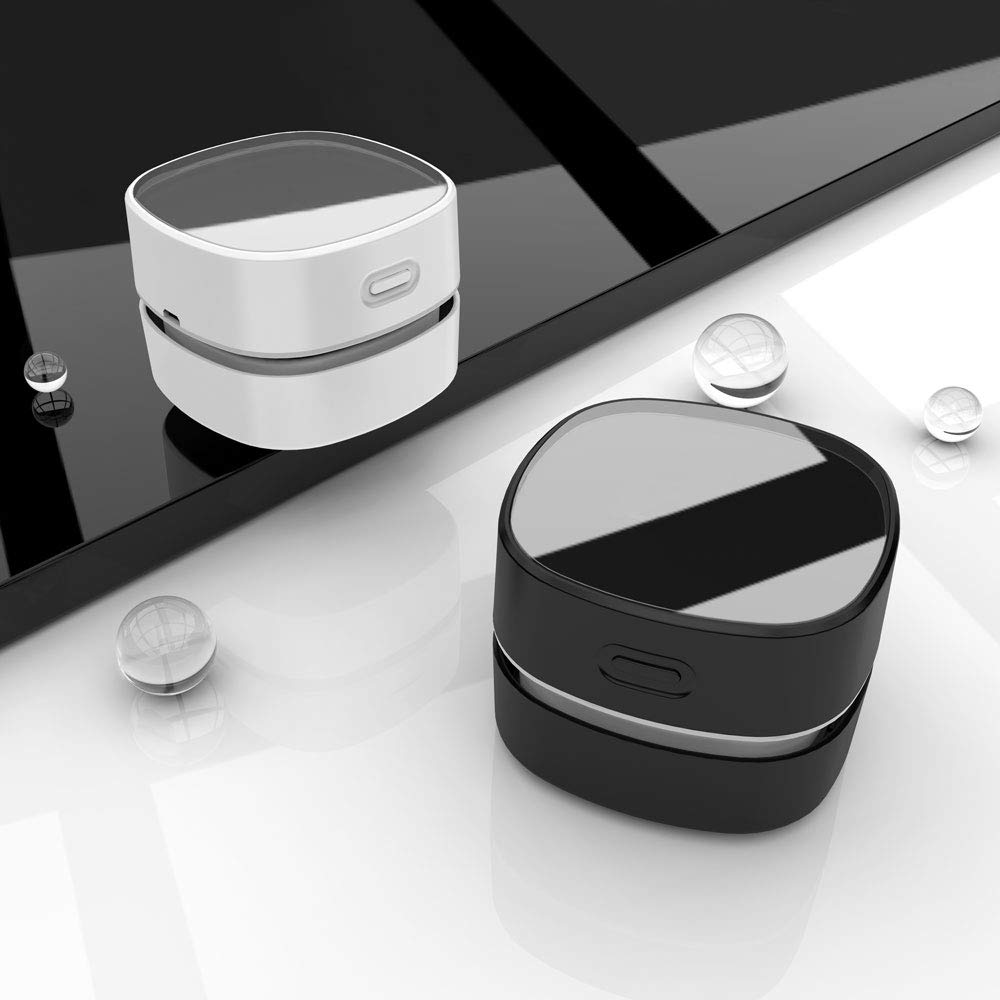 Desktop Vacuum Cleaner, Mini Table dust Sweeper Energy Saving, High Endurance up to 400 mins, Cordless & 360º Rotatable for Cleaning