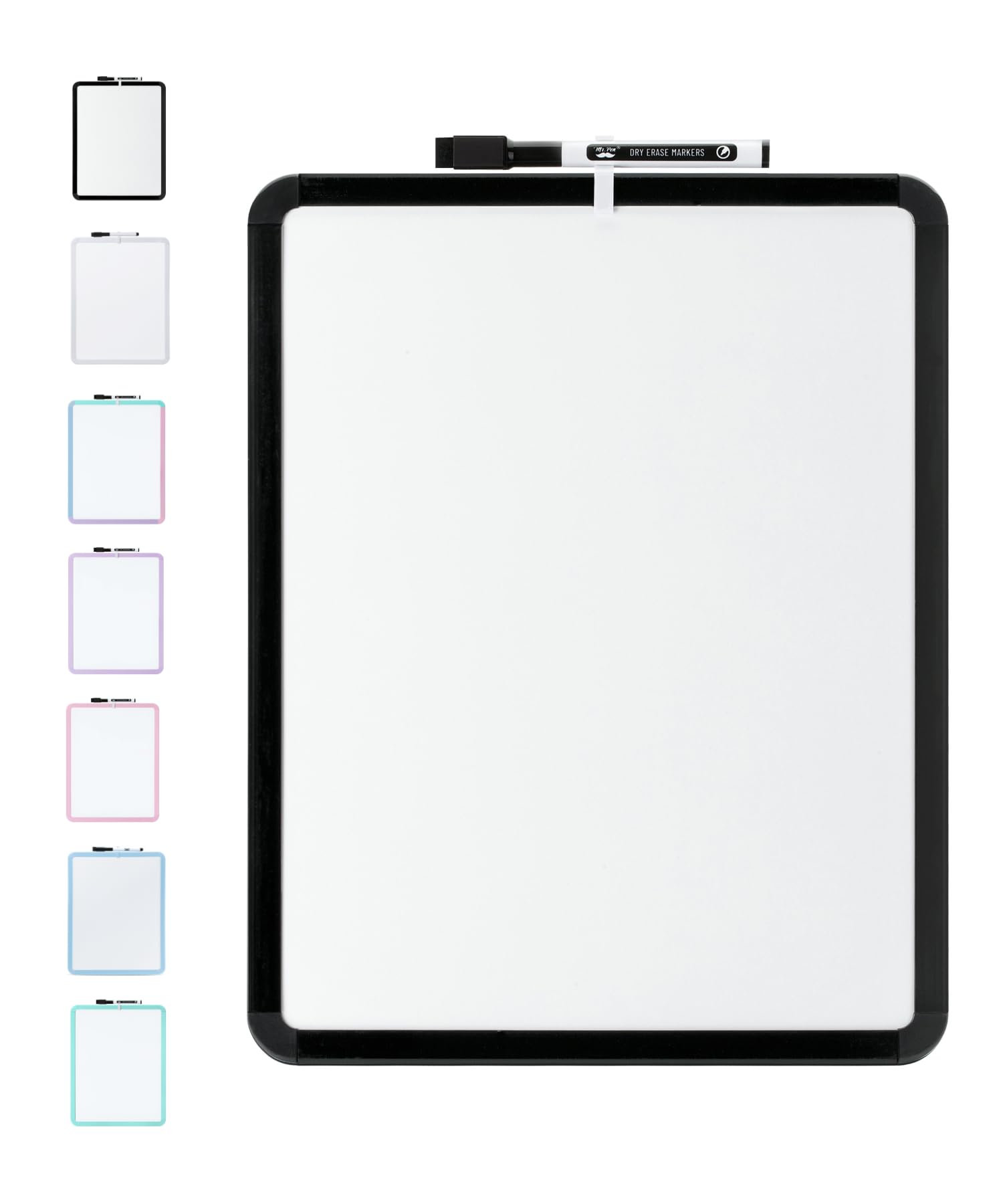 Dry Erase Board, 14â€?x 11â€?with a Black Dry Erase Marker Color Frame, Small White Board Dry Erase Whiteboard