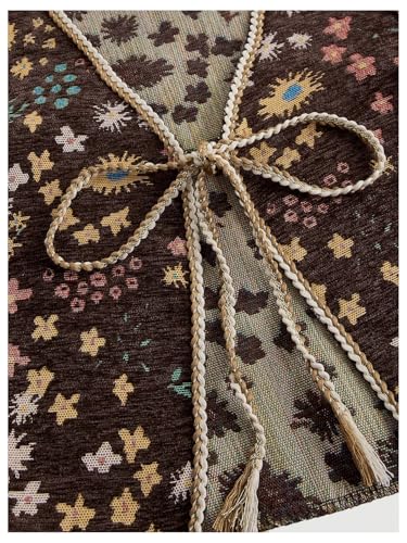 Women's Plus Size Tie Front Sleeveless V Neck Floral Print Boho Vest Tank Top