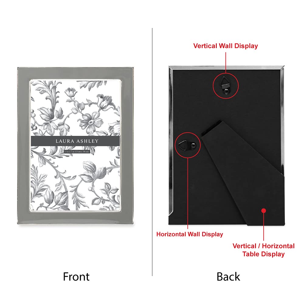 Enamel Picture Frame - Metal Edge with Easel, for Countertop, Counterspace, Tabletop Display, Bookshelf, Desk, Wall Décor, Photo Gallery