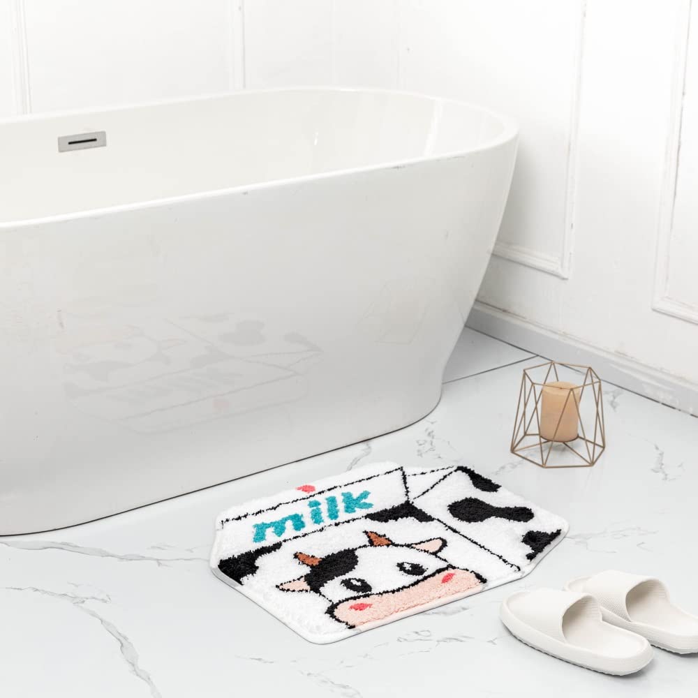 Shaped Rug Fruits Animals Bath Mat Area Rug Non-Slip Bathroom Door Mat for Bedroom Bathroom Kitchen Cartoon Area Rug for Bathroom Soft Bathmat Home Decor