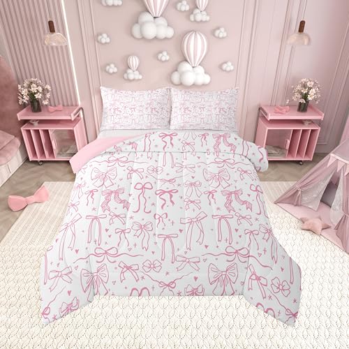 Dreamy Sweet Princess Style Quilt Set Reversible Duvet Insert, 2 Pillowcases