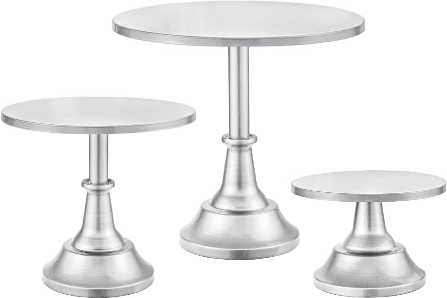 Cake Stand, Cake Stand Set Disc Diameter 8" 10" 12", Perfect Dessert Table Display Set, 3 Pcs