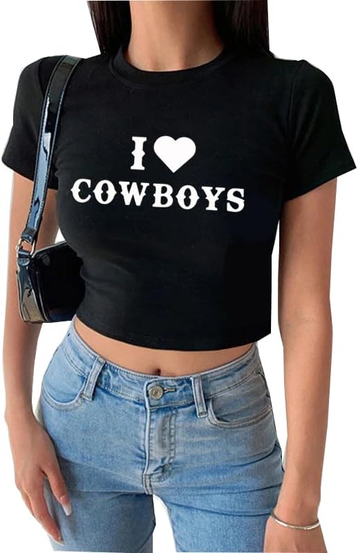 Girls Baby Tees Y2k Funny Graphic Short Sleeve Y2K Short Sleeve Graphic Crop Tops