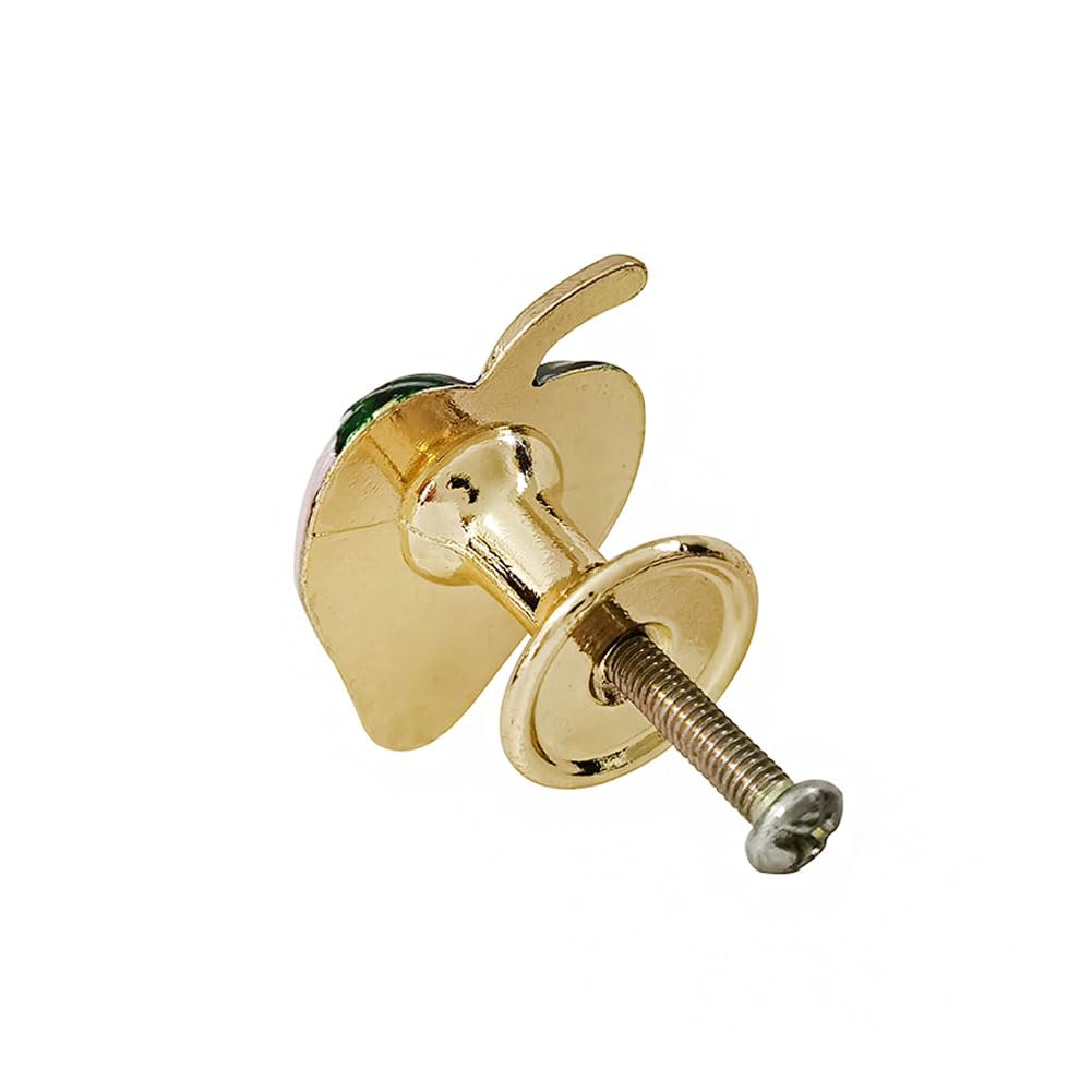 Strawberry Decor Kitchen Knobs, Drawer Handle Pull for Cupboard Dresser Wardrobe Door Home Furniture Hardware Single Hole Handle 4PCS