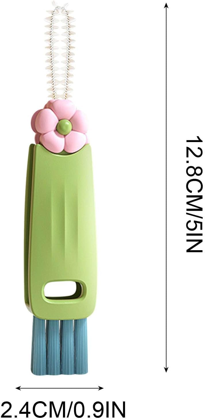 Straw Cleaner Brush Fit for Stanley Cups, Extra Long Straw Cleaner Brush Set for Clear/Metal Drinking Straws, 3 in 1 Cup Lid Straw Cleaner