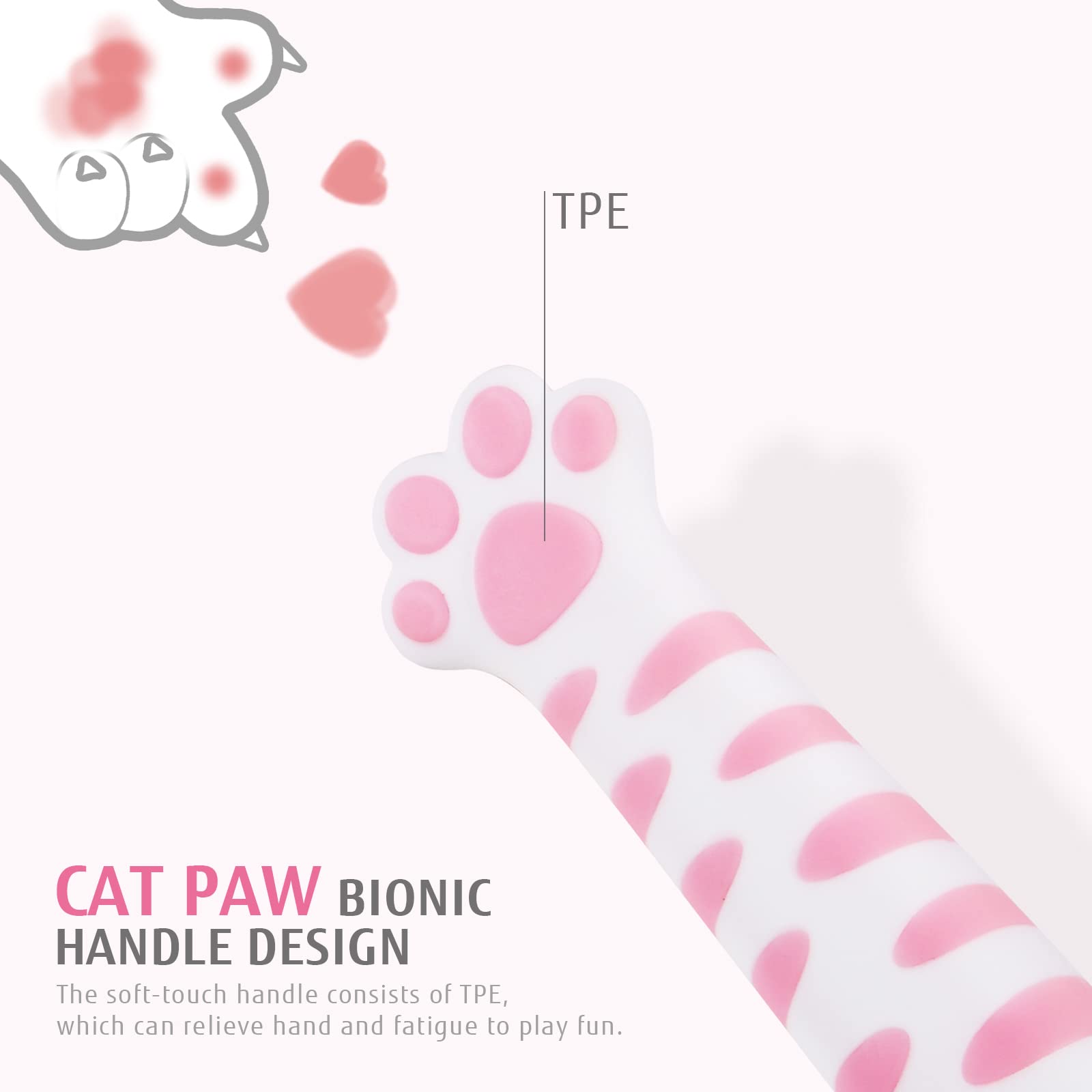 Cute Kitchen Knife Set, Dishwasher Safe, 5-piece Non-Stcik Knives Set with Detachable Block and Scissors,Sharp for Chopping, Slicing, Dicing and Cutting