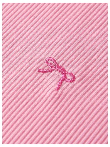 Women's Plus Size 3 Pack Coquette Bow Top Crew Neck Sleeveless Crop Tank Tops