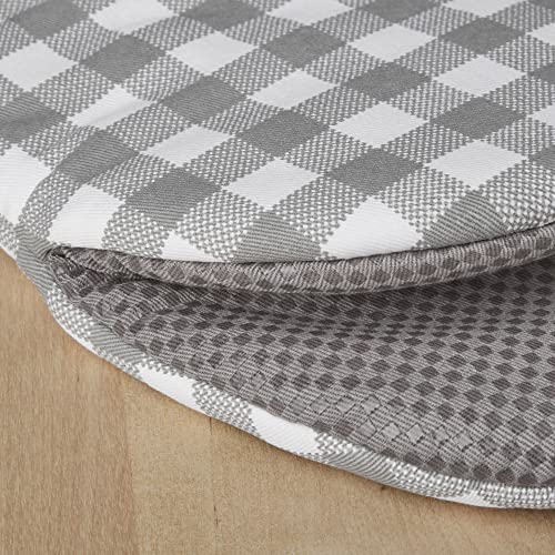 Gingham Mini Oven Mitt 2-Pack Set, Dried Rose, 5.5"x8"