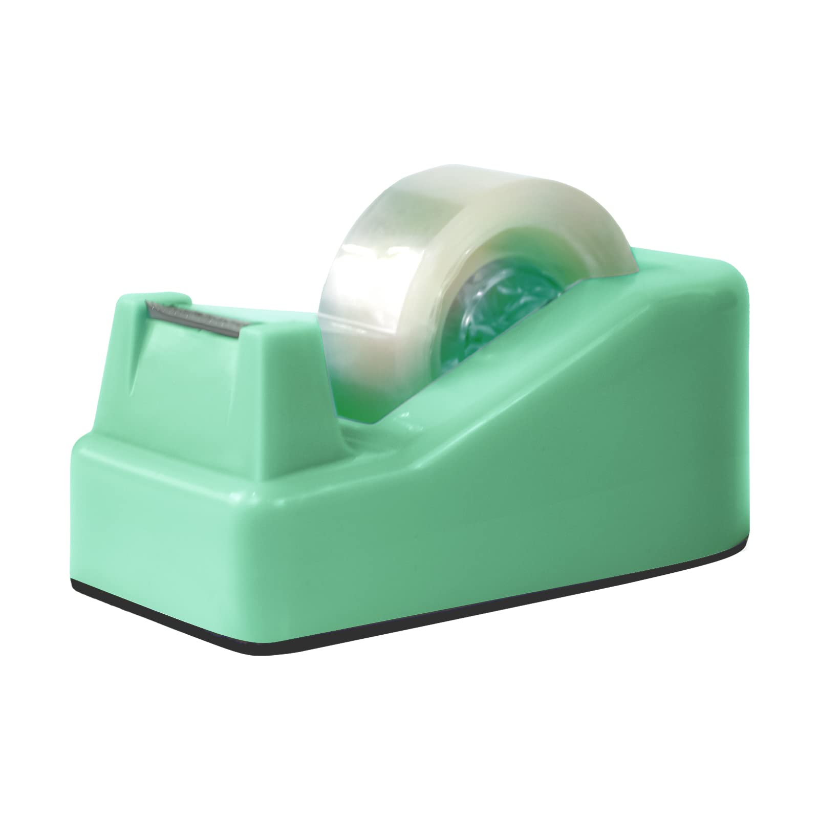 Desktop Tape Dispenser Adhesive Roll Holder with Weighted Nonskid Base, 1Pcs (Tape not Included)