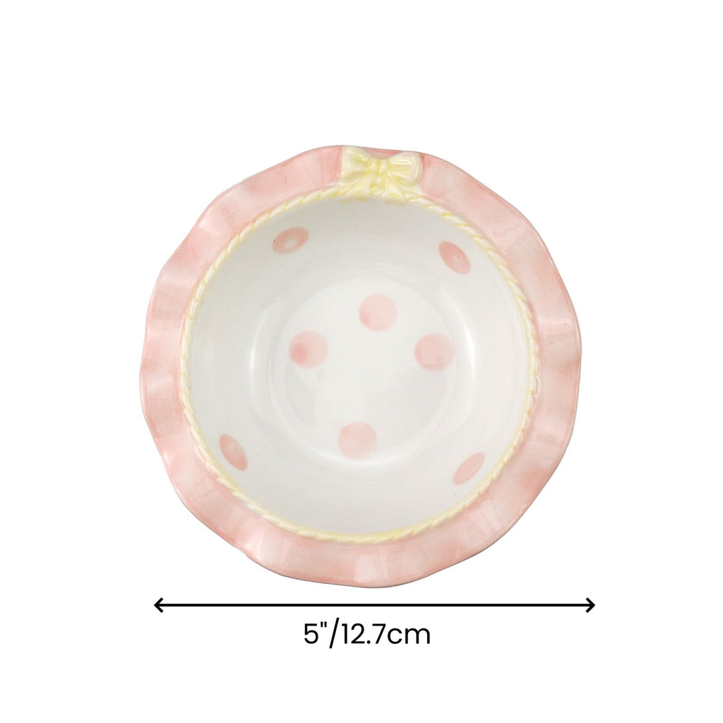 Cute Ceramic Bowls Porcelain Dessert Bowl Suitable (5 Inch)