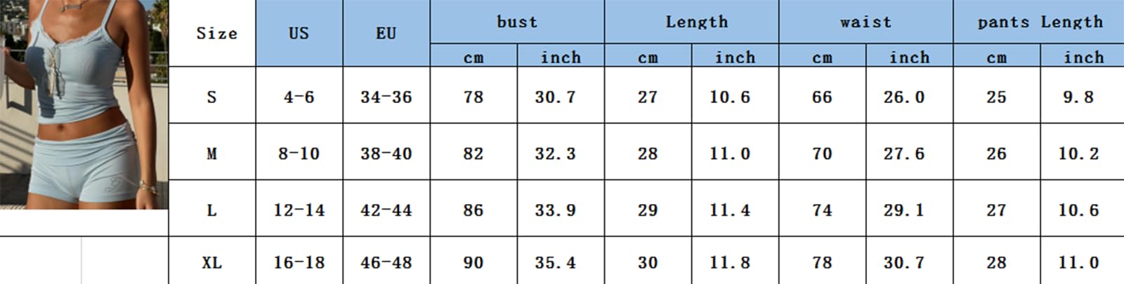 Women Sexy 2 Piece Pajama Set Sleeveless Lace Trim Crop Cami Top and Shorts Pj Set Y2K Sleepwear Lounge Outfits