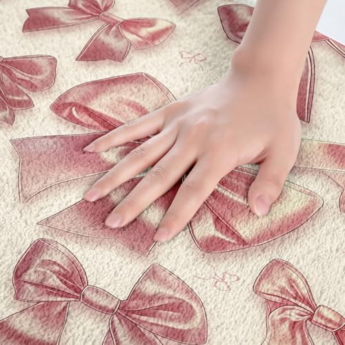 Kawaii Ribbon Bow 20"X32" Bath Mat Non Slip