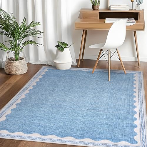 Scalloped Rug Soft Carpet