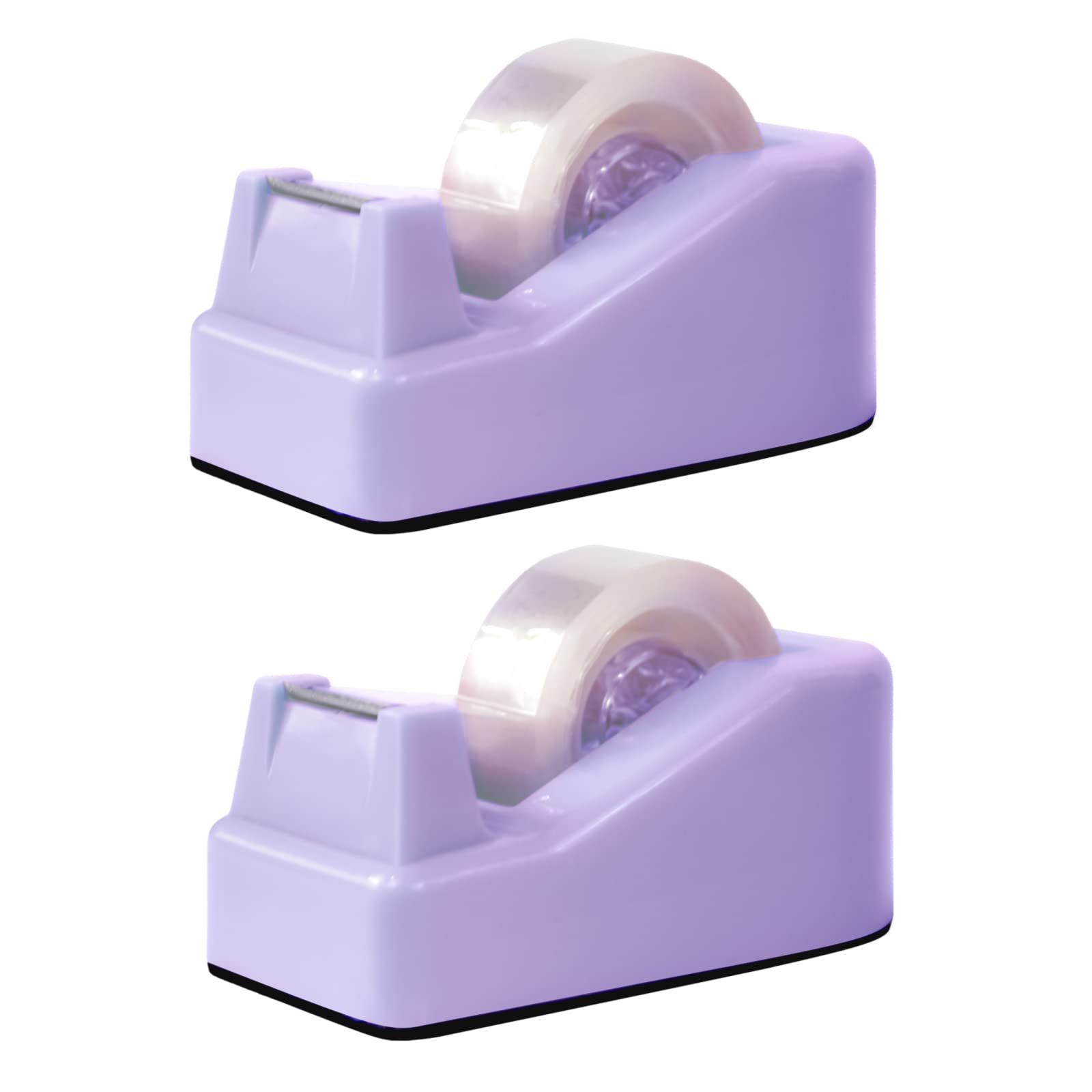 Desktop Tape Dispenser Adhesive Roll Holder with Weighted Nonskid Base, 1Pcs (Tape not Included)