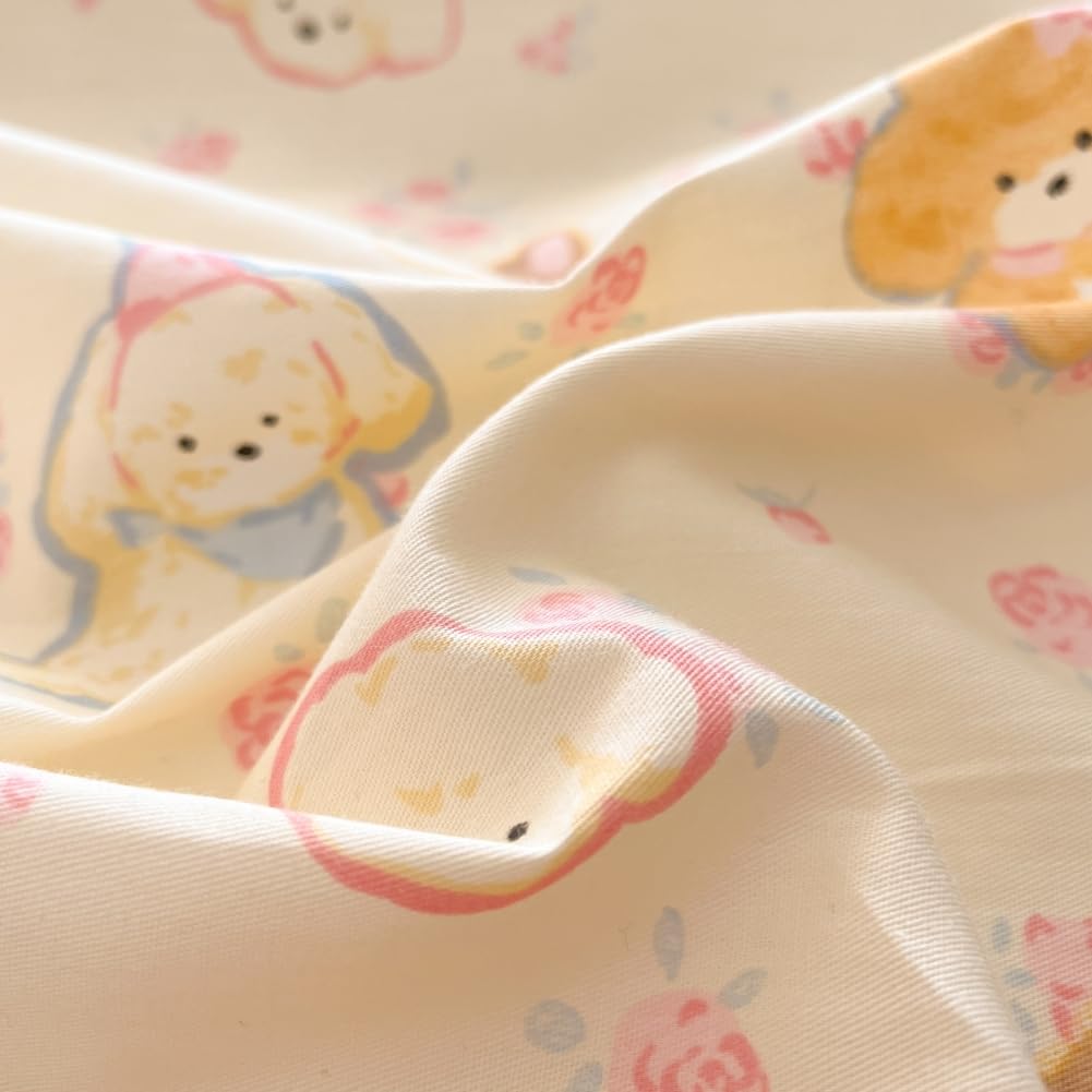 Cute Duvet Cover Sets 100% Cotton Bedding Comforter Cover Full 2 Pillowcases