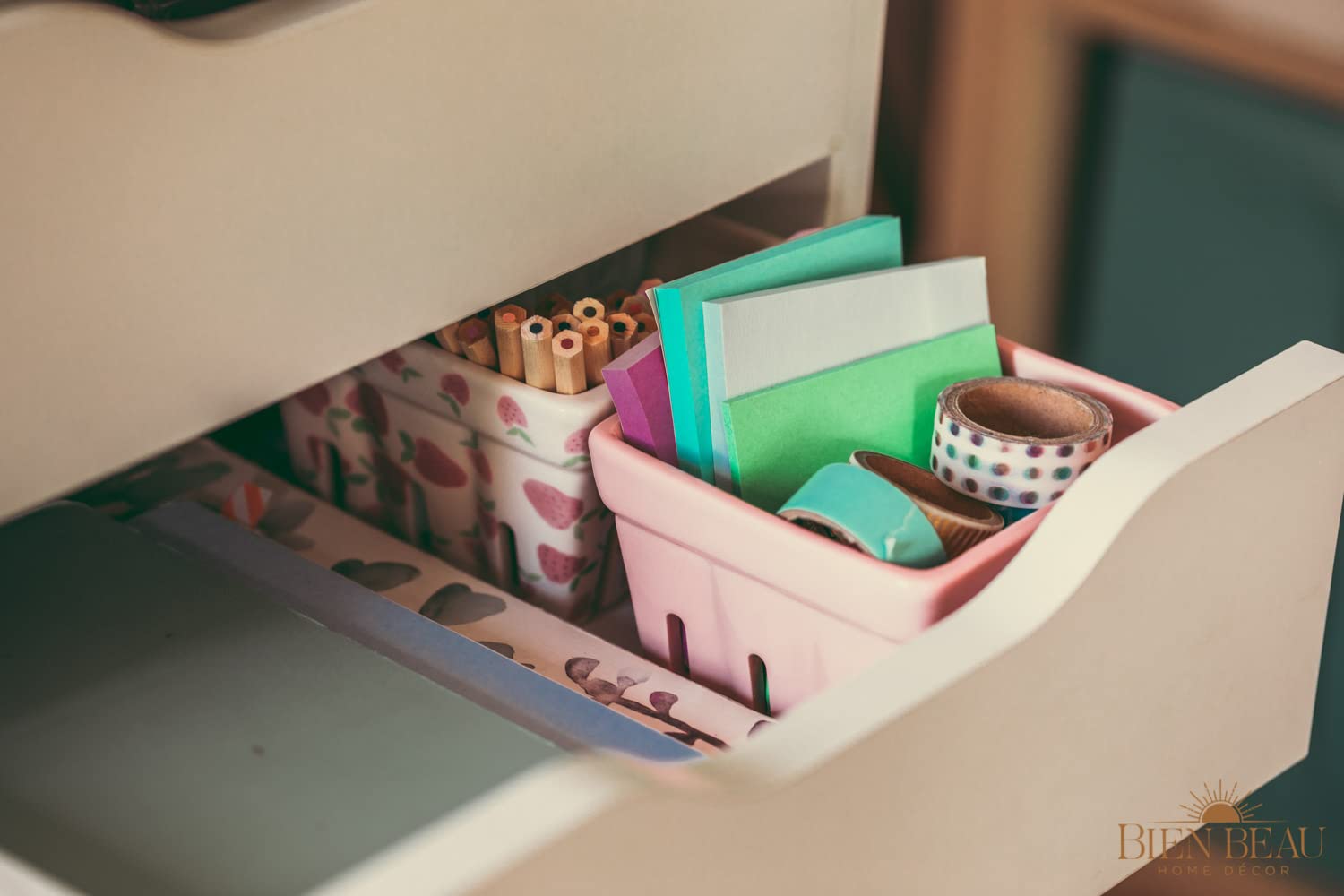 Farmhouse Ceramic Berry Basket, Colander, Fruit Decor, Fruit Bowls/Baskets, Kawaii Kitchen Bowl Fruit Pattern Stoneware Harvest Square Bowls Set of 4