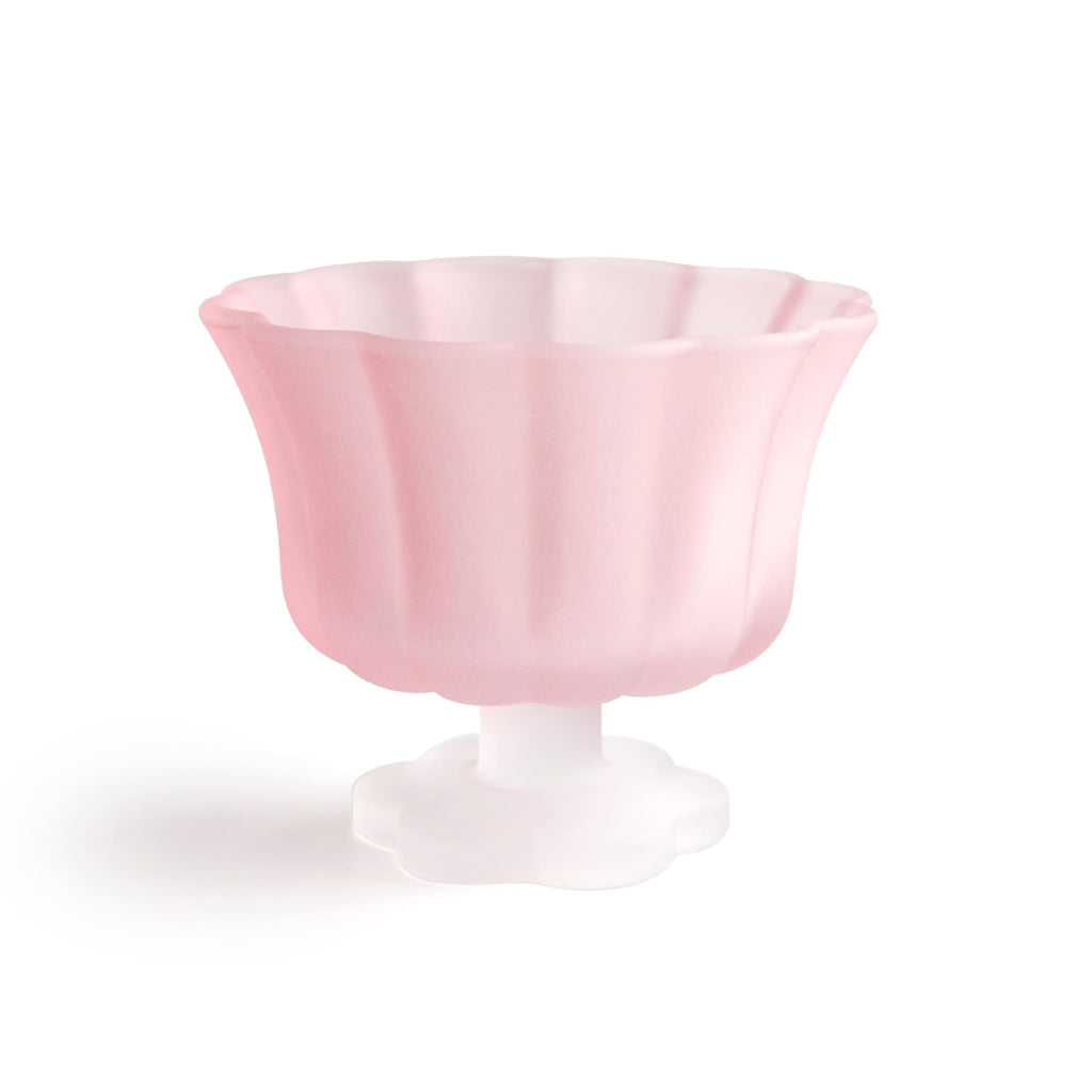 Matte Gradient Finish Glass Dessert Bowl with Heavy Base, 240ml (8.1oz)