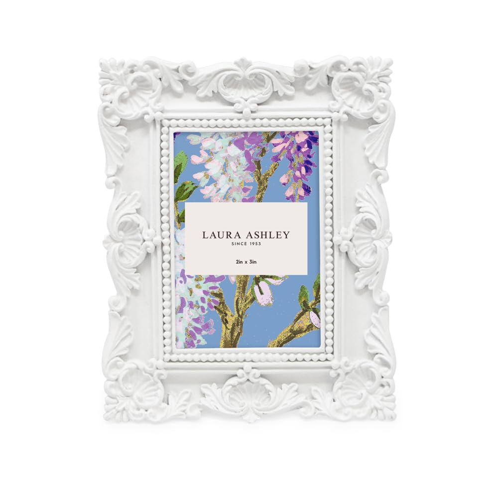 Resin Picture Frame â€?Handcrafted Floral Design with Easel for Tabletop and Wall Display