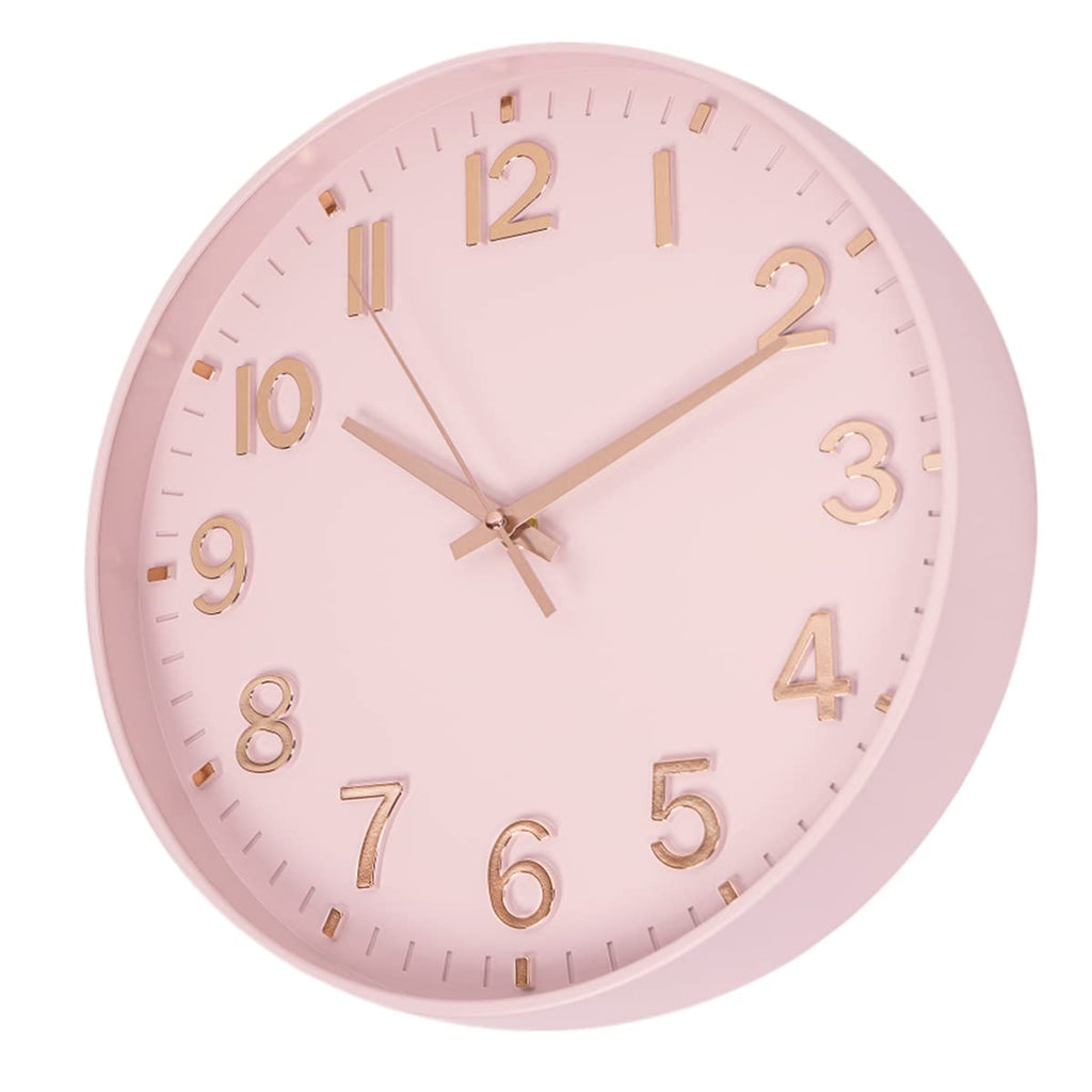 Wall Clocks Battery Operated - 12 inch Silent Non Ticking Modern