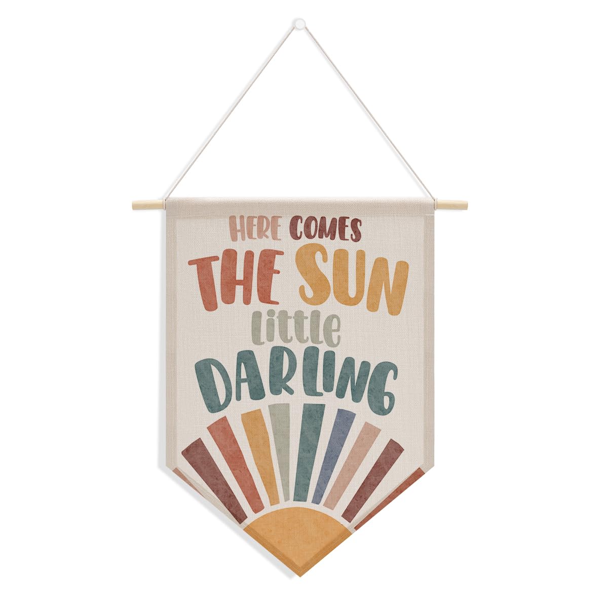 Preppy Positive Affirmations Wall Hanging Pennant Flag â€?Aesthetic Decor for Classroom, Bedroom, or Home