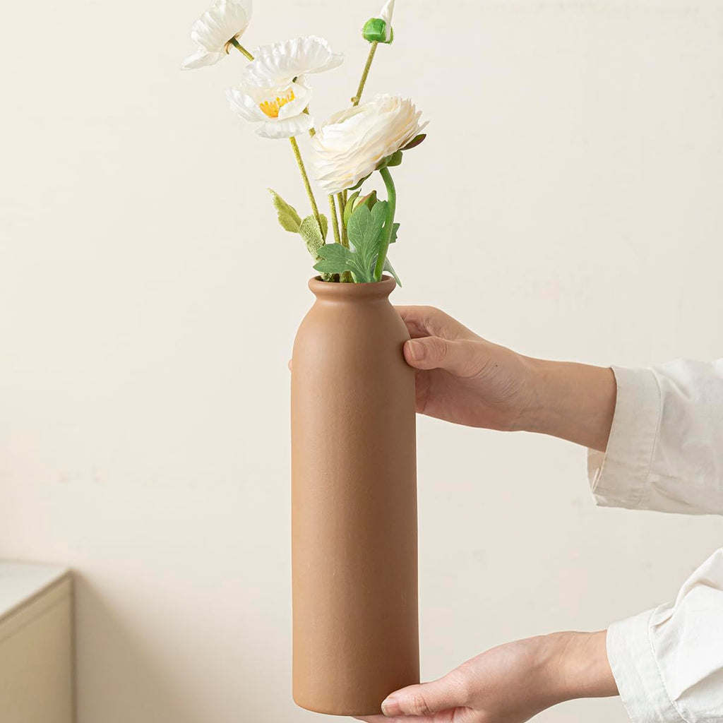 Tall Decorative Ceramic Vase Set, 3 Pieces