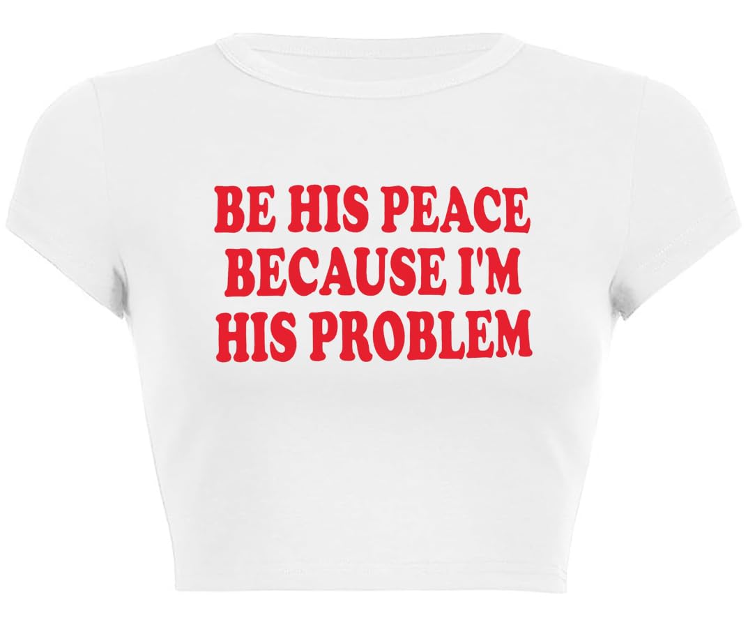 Y2k Graphic Baby Tees Summer Crop Top for Women