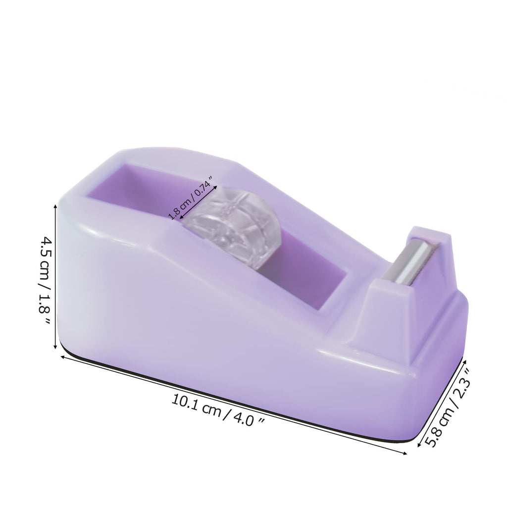Desktop Tape Dispenser Adhesive Roll Holder with Weighted Nonskid Base, 1Pcs (Tape not Included)