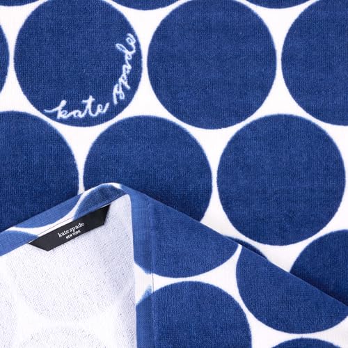 Kate Spade New York Joy Dot Kitchen Towels 2-Pack Set, Absorbent 100% Cotton Velour, 17"x28"