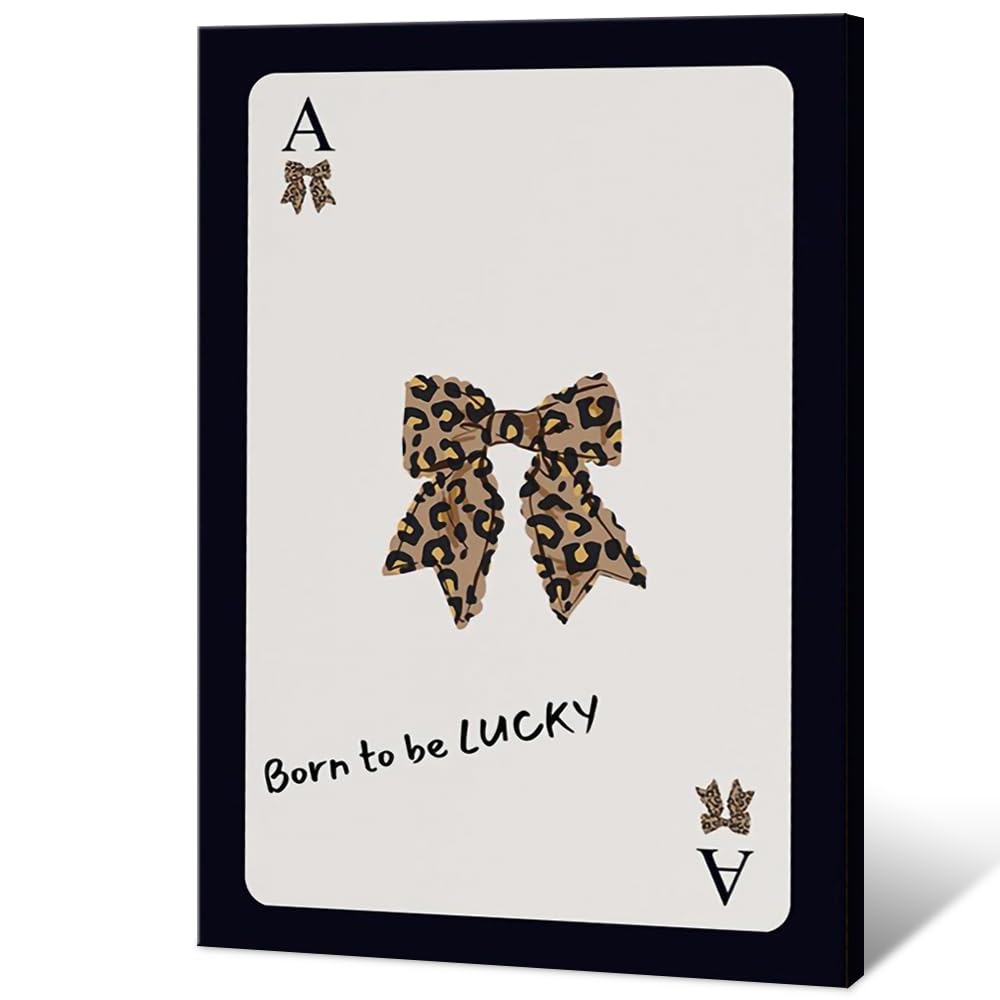 Vintage Leopard Wall Art Red Poster Fashion Cheetah Decor